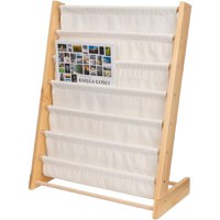 Organizator pentru cartireviste copii Ginger Home Natur cu 6 rafturi,dimensiune 64x30x79 cm - 8