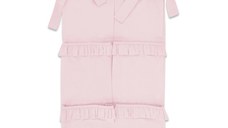 Organizator pentru patut MimiNu din bumbac cu 6 compartimente Royal powder pink