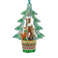 Ornament de brad Craciun Santoro Baubles Brad si animale - 1