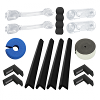 Pachet 15 sisteme de siguranta Car Boy Safety Negru 37x70x31x9 mm - 1