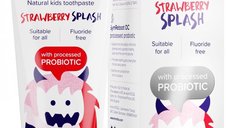 Pasta de dinti naturala pentru copii cu capsuni si probiotice 50 ml Nordics