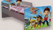 Pat Paw Patrol pentru copii, cu manere, 140 x 70 cm, pentru varste de 2-8 ani