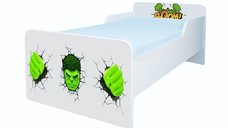 Pat pentru copii Hulk, 2-12 ani, 160x80 cm