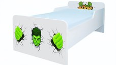 Pat pentru copii Hulk, 2-12 ani, 160x80 cm
