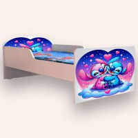 Pat pentru copii Lilo si Stitch, 2-12 ani, 160x80 cm - 2