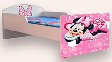 Pat pentru copii Minnie Mouse, 2-12 ani, 160x80 cm