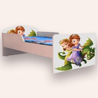 Pat pentru copii Sofia varianta 2, 2-6 ani, 130x60 cm - 2
