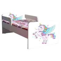 Pat pentru copii Unicorn, 2-6 ani, 130x60 cm - 2