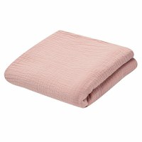 Paturica bebe New Baby 70x100 cm din muselina pink - 3