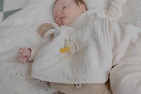 Paturica cu urechiuse Bibs Kangaroo ivory - 3