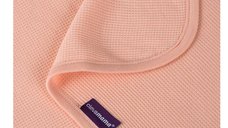 Paturica din bumbac Waffle Weave 120 x 140 cm Coral Clevamama 3463