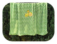 Paturica din microfibra 80x100 cm model Green Zig Zag - 1