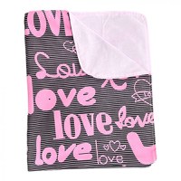 Paturica dubla de vara Junior DeLuxe 100x135 cm Love - 1