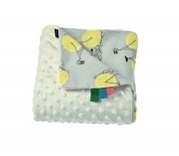 Paturica Minky pentru copii 75x75 cm K-644 Lemon - 2
