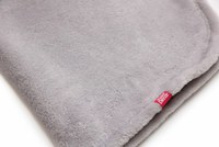 Paturica pufoasa de plus gri KidsDecor din polyester 75x75 cm - 3
