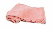 Paturica pufoasa de plus KidsDecor 100x120 cm din polyester Roz