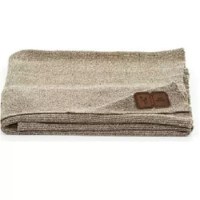 Paturica tricotata din bumbac pentru copii ABC Design Brown - 1