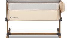 Patut Co-Sleeper cu balansare Leonie Beige Sand Lionelo