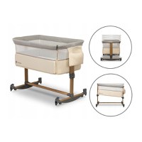 Patut Co-Sleeper cu balansare Leonie Beige Sand Lionelo - 3