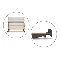 Patut Co-Sleeper cu balansare Leonie Beige Sand Lionelo - 8