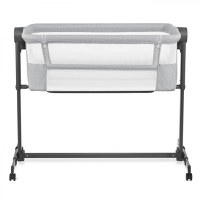 Patut Co Sleeper Kinderkraft Bedside Neste Up 2 gri deschis - 7