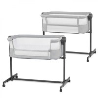 Patut Co Sleeper Kinderkraft Bedside Neste Up 2 gri deschis - 1