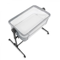 Patut Co Sleeper Kinderkraft Bedside Neste Up 2 gri deschis - 5