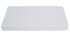 Patut din lemn 120x60 cm cu inaltime saltea reglabila pe 3 nivele Nichiduta Dominic Gri + Saltea cocos 10 cm