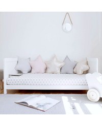 Patut din lemn masiv transformabil pentru bebe si junior Clasic Alb 140 x 70 cm - 4