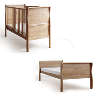 Patut din lemn masiv transformabil pentru bebe si junior Noble Vintage 140 x 70 cm - 7