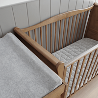 Patut din lemn masiv transformabil pentru bebe si junior Noble Vintage 140 x 70 cm - 3
