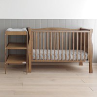 Patut din lemn masiv transformabil pentru bebe si junior Noble Vintage 140 x 70 cm - 4