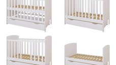 Patut din lemn Nichiduta Philip Alb 120x60 cm cu Laterala detasabila,Sertar cu roti,Margine din silicon pentru protectie dintisori,Design elegant,Vopsele si materiale sigure,3 Nivele reglare somiera,Margini rotunjite