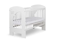 Patut din lemn pentru copii Klups Nel Cloud Alb - 1