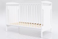 Patut din lemn pentru copii, Nichiduta Anya Whie, cu somiera reglabila pe 3 inaltimi distincte, dimensiune exterioara 125 x 65 cm - 5