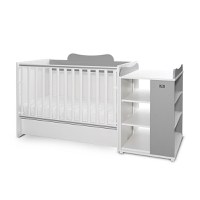 Patut modular multifunctional 5 configurari diferite 190 x 72 cm Multi White Stone Grey - 7