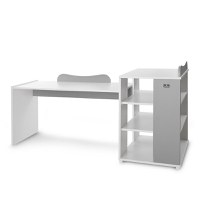 Patut modular multifunctional 5 configurari diferite 190 x 72 cm Multi White Stone Grey - 8