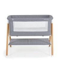 Patut pentru bebelusi Moni Kalinihta Premium Grey 90x53x74 cm, cu suport pentru accesorii,plasa insecte si saltea inclusa, recomandat de la nastere pana la o greutate de maxim 11 kg - 3