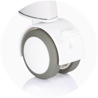 Patut pentru copii Chipolino Sogno 2 in 1 grey cu leganare si cantar integrat - 3