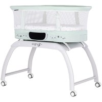 Patut pentru copii Chipolino Sogno 2 in 1 pastel green cu leganare si cantar integrat - 7