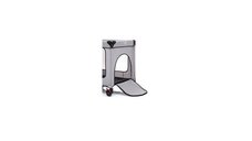 Patut pentru copii Fillikid Standard Melange grey pliabil, prevazut cu usita si roti, dimensiuni 125x66x76 cm, greutate maxim suportata 15 kg