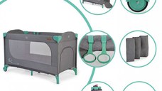 Patut pliabil cu un nivel Cangaroo SkyGlow Mint