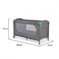 Patut pliabil cu un nivel Cangaroo SkyGlow Mint - 12