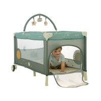 Patut pliabil Jane One Level Botanic cu roti, arcada cu jucarii, geanta de transport, un nivel - 2