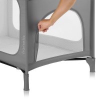 Patut pliabil Lionelo Jasmin Easy Fold gri - 2