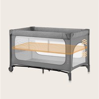 Patut pliabil Lionelo Jasmin Easy Fold gri - 10