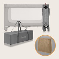 Patut pliabil Lionelo Jasmin Easy Fold gri - 11