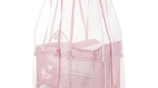 Patut pliabil Lorelli Magic Sleep Pink cu masa de infasat si accesorii esentiale