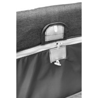 Patut pliabil pentru copii cu doua nivele,roti,fereastra cu fermoar,saltea pliabila si geanta transport incluse Caretero Basic Plus Graphite - 2