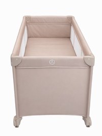 Patut pliabil pentru copii Nichiduta Beige, cu doua nivele, multifunctional 2 in 1, cadru din otel, material poliester 210D, roti cu franare, dimensiune 125 x 65 x 77 cm, geanta de transport inclusa - 4